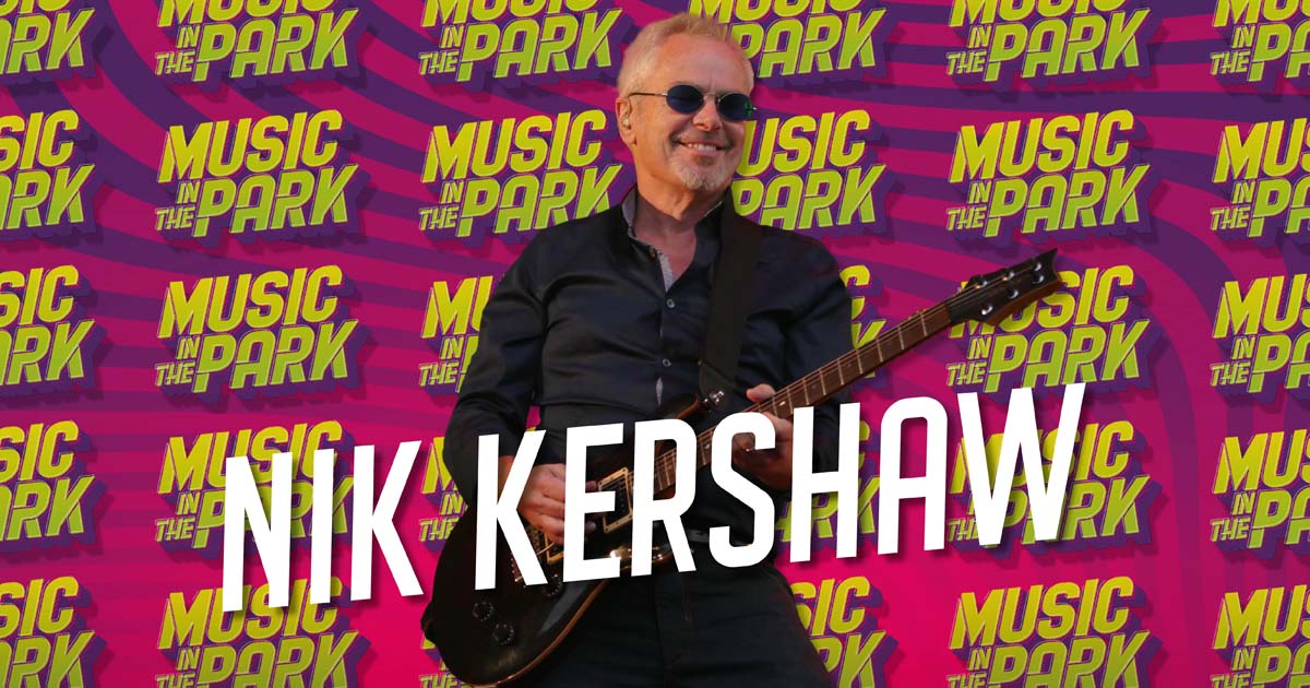 Nik Kershaw at Music in the Park 2023 in Leyland